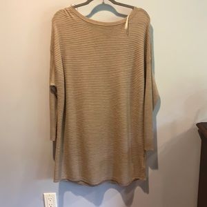 Oversized brown sweater dress